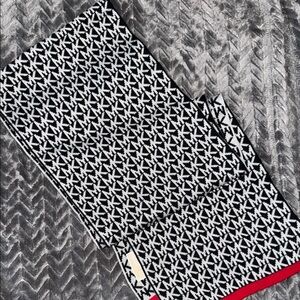 Michael Kors Black and White Scarf